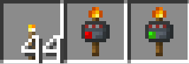 Texture when torches are in the inventory.