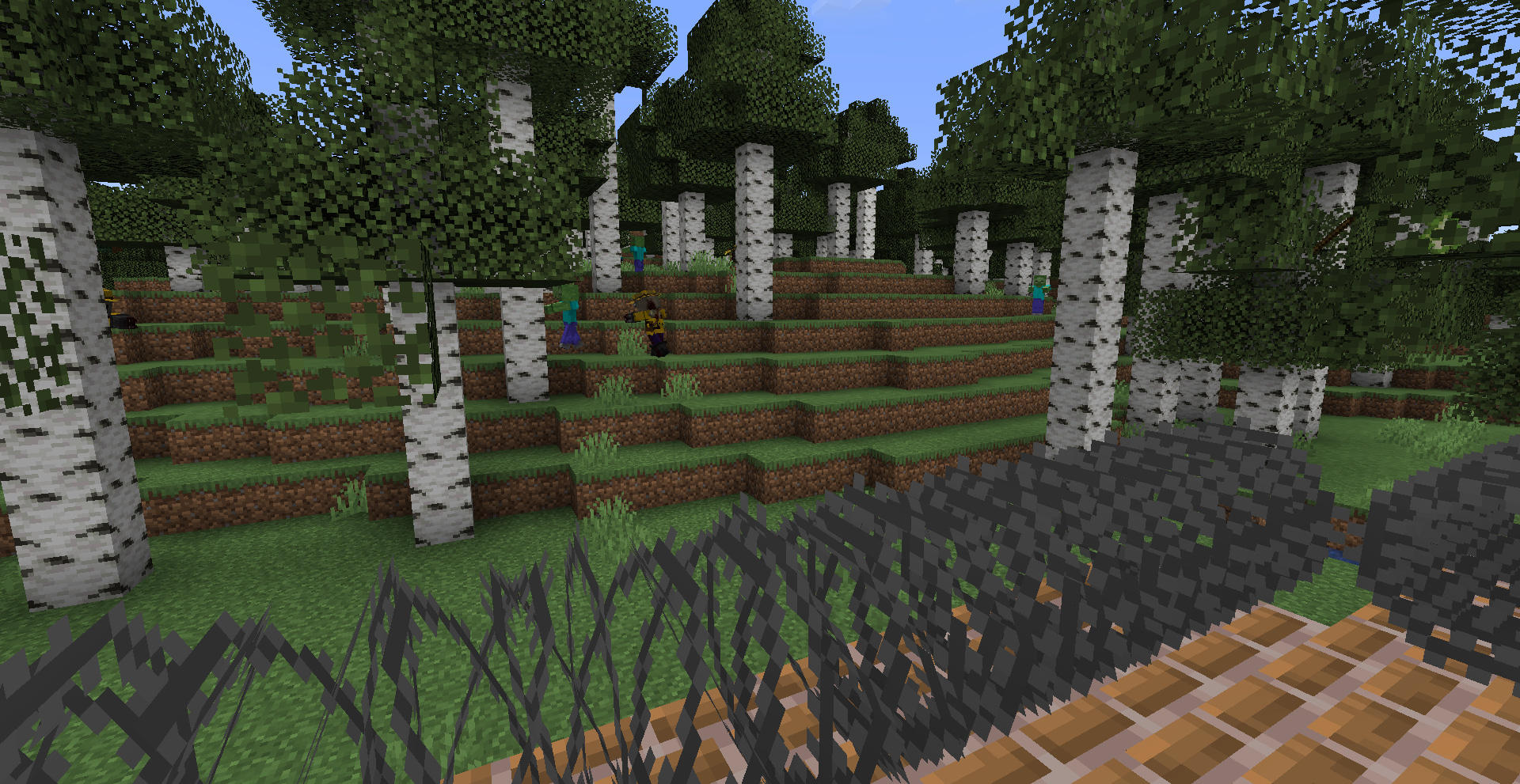 You can defend yourself from zombies with new traps, like barbed wire.