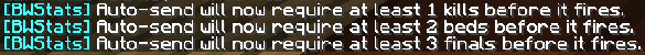 Bedwars sendlimit set screenshot