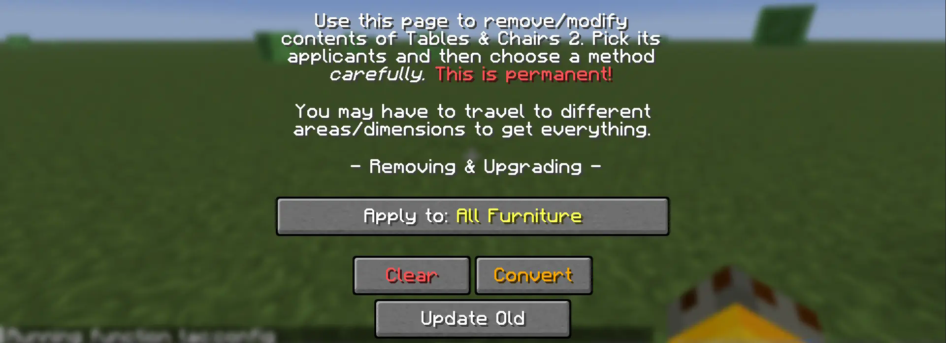 User Interface for config