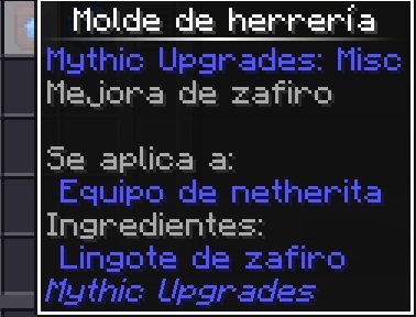 Mythic Upgrades spanish example
