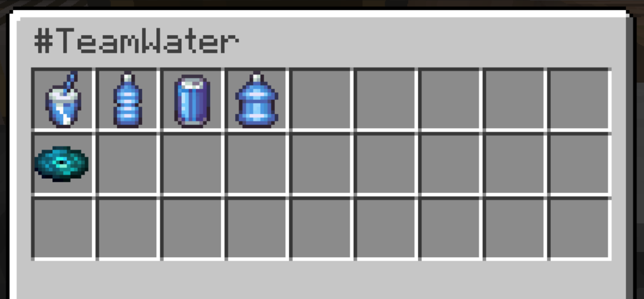 New Items Team Water