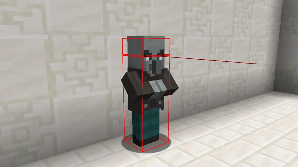 Changes the hitbox color to red