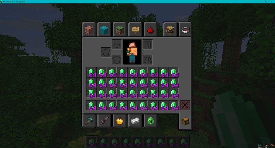 Example of custom stack count colors in the inventory.