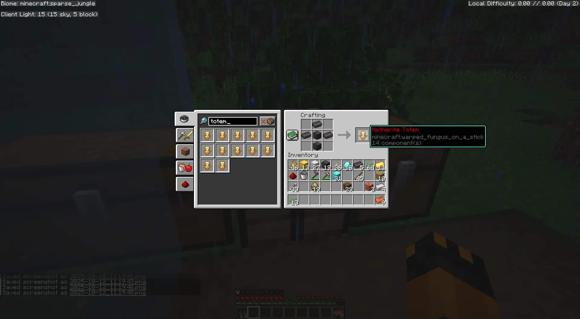 Netherite Totem Tall Recipe