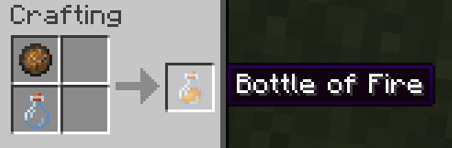 Bottle of Fire crafting recipe