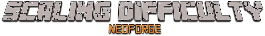 Scaling Difficulty Neoforge Text-Logo