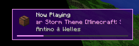 Example of the Now Playing overlay