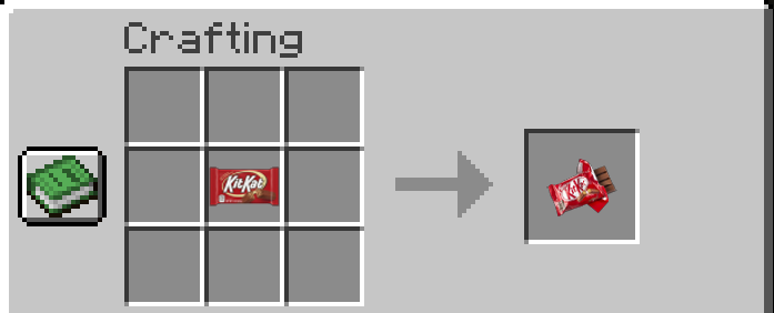 Unwrapped KitKat Crafting Recipe