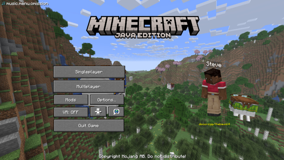 Custom main menu