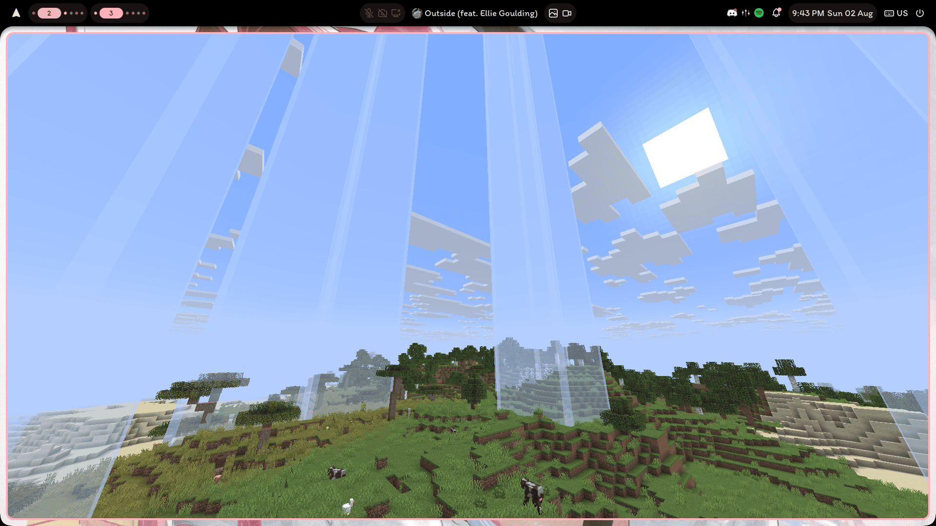 In-world slime chunk display