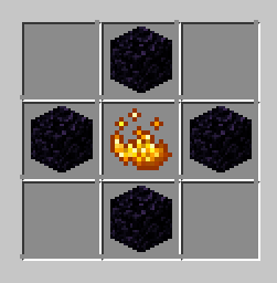 Nothing | Obsidian | Nothing - Obsidian | Blaze Powder | Obsidian - Nothing | Obsidian| Nothing