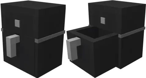 image of a open and closed airfryer 3d model