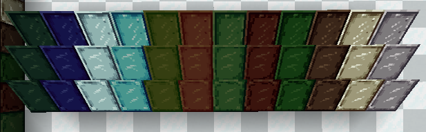 All the blocks in game on copycat wedges