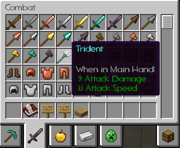 Weapon description with Caxton