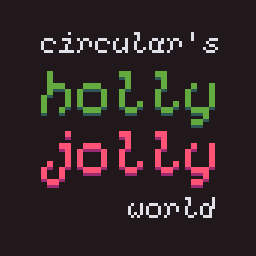 circular's holly jolly world logo