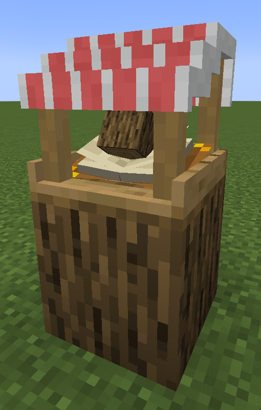Open shop selling logs