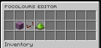 Admin editor menu for FoColours setup