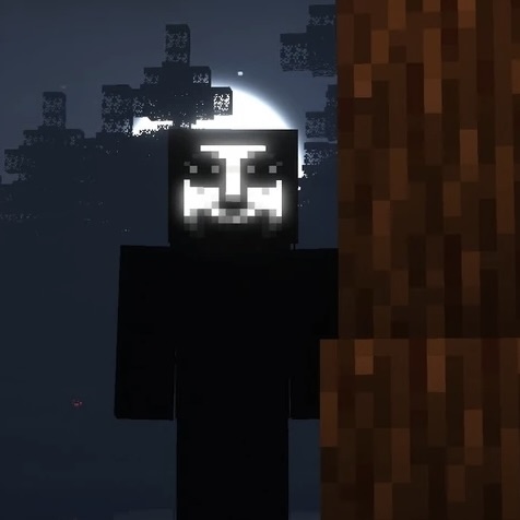 A creature from the mod “The Knocker” is watching you in the night