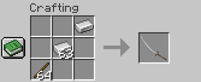How to craft brown katana