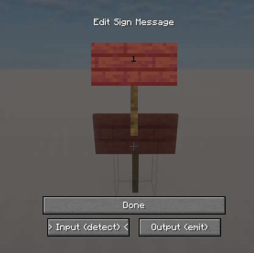 Wireless sign GUI