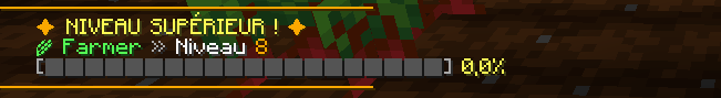 Level-up subtitle bar