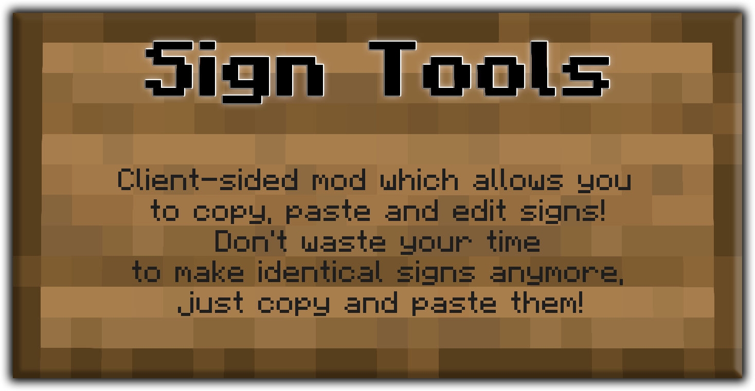 Sign Tools mod description