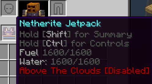 Disabled Enchantment display