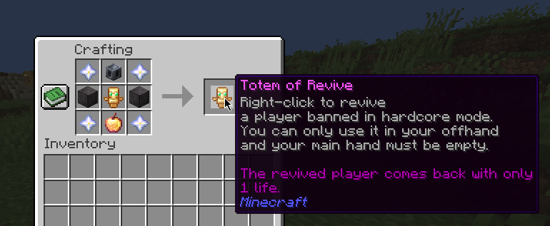 Crafting of Totem of Revive