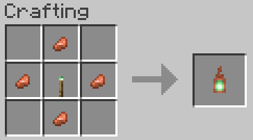 4 iron copper nuggets around a copper torch -> copper lantern