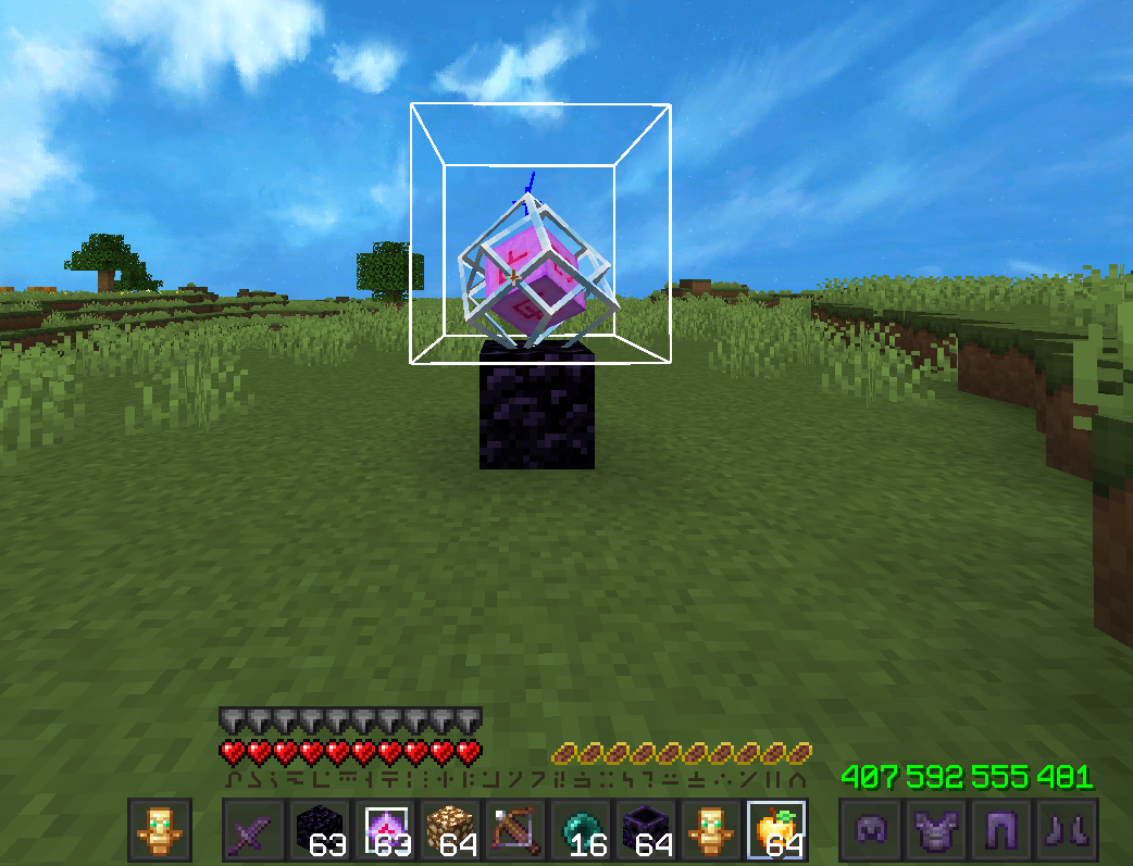 this picture shows you the crystal texture and the hud