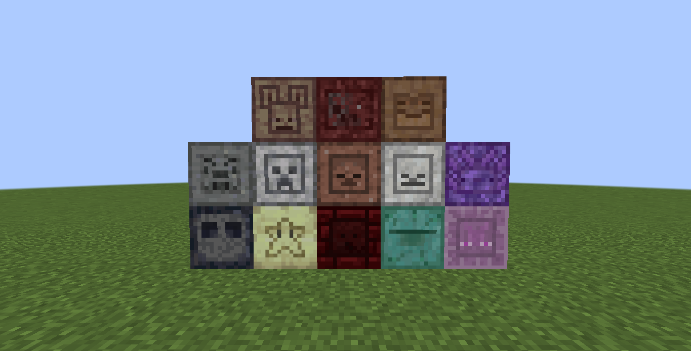 Chiseled blocks