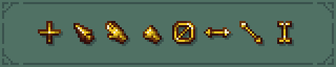 A preview of the cursors added by the resource pack.