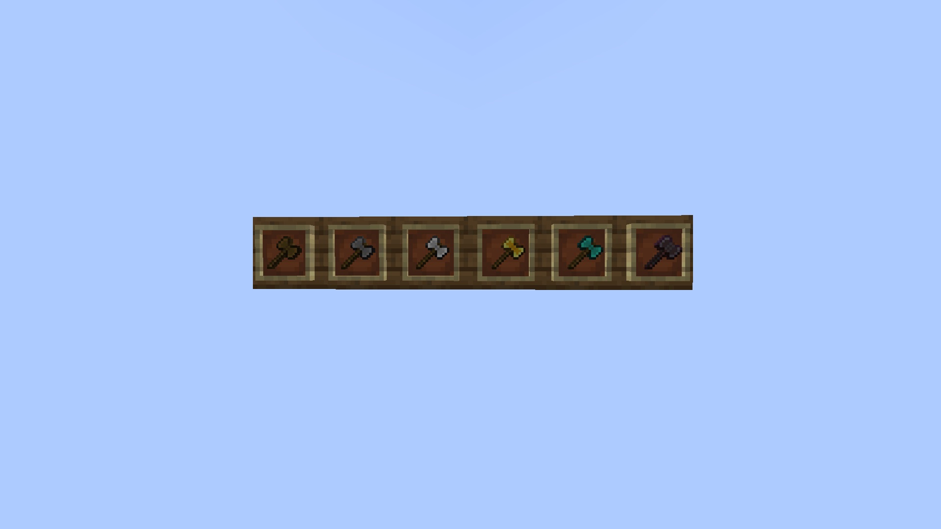 All Axe textures on item frames