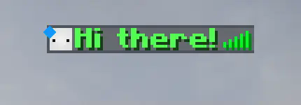 The player's name is also changed in the player list (tab).