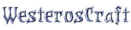 Metallic text that says WesterosCraft