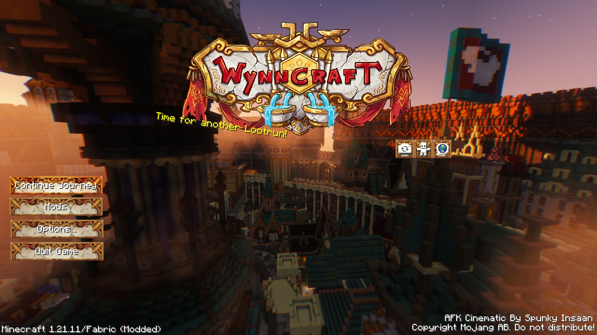 Custom Wynncraft Themed Title Page