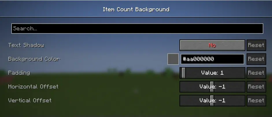Photo showing the config GUI