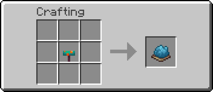 craft warped fungus into cyan dye