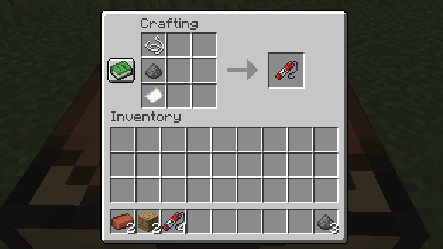 Dynamite crafting recipe