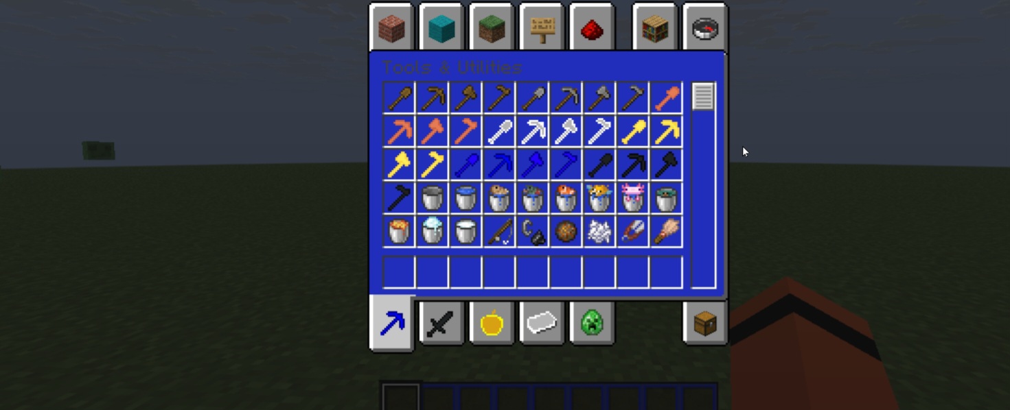 The New Tab items
