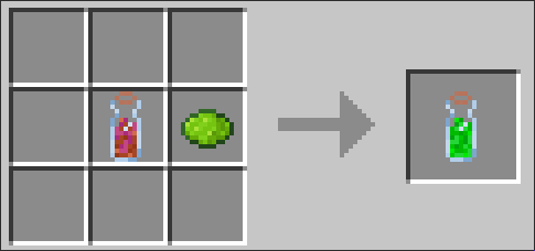 Portal Fluid vial recipe: Incomplete Portal Fuild Vial and Lime Dye