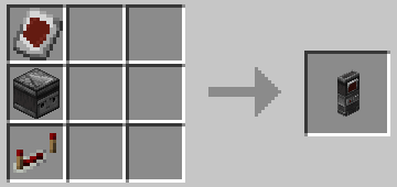 Crafting recipe of a locator terminal