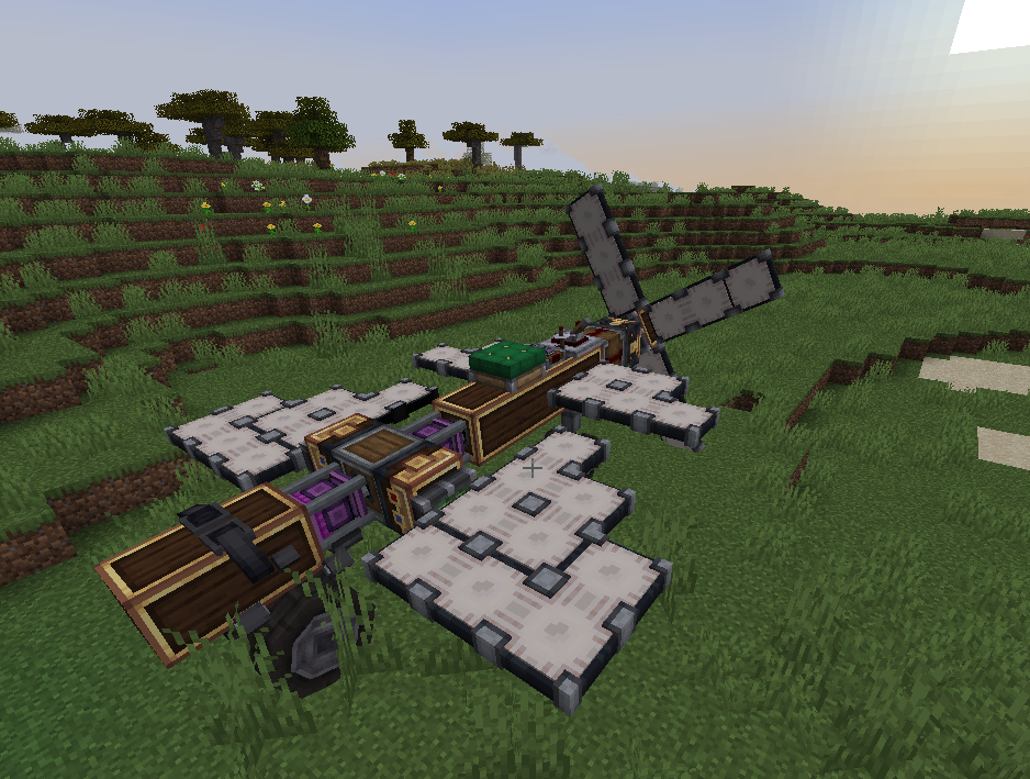 A SIMPLE 1 SEATED PLANE MADE USING THIS MODPACK