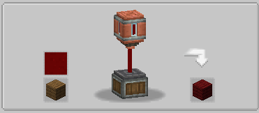 Blood planks recipe (any wood)