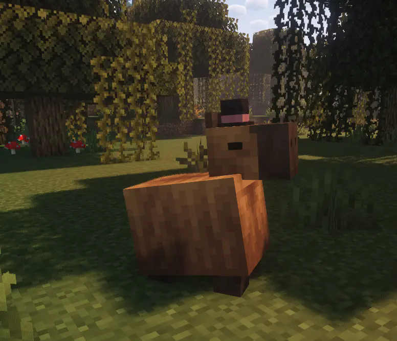 Capybara Sitting With Top Hat