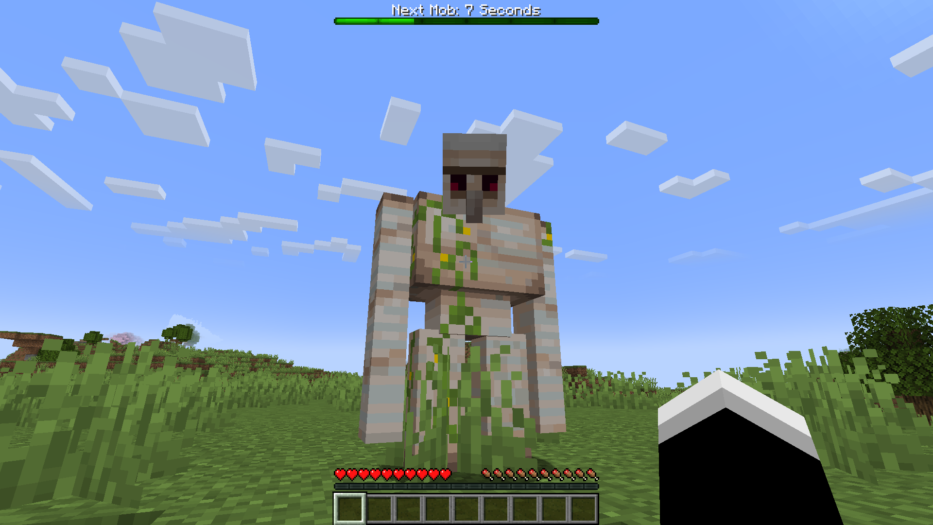 An Iron Golem spawning. Free Iron! (More Images in the Gallery page)