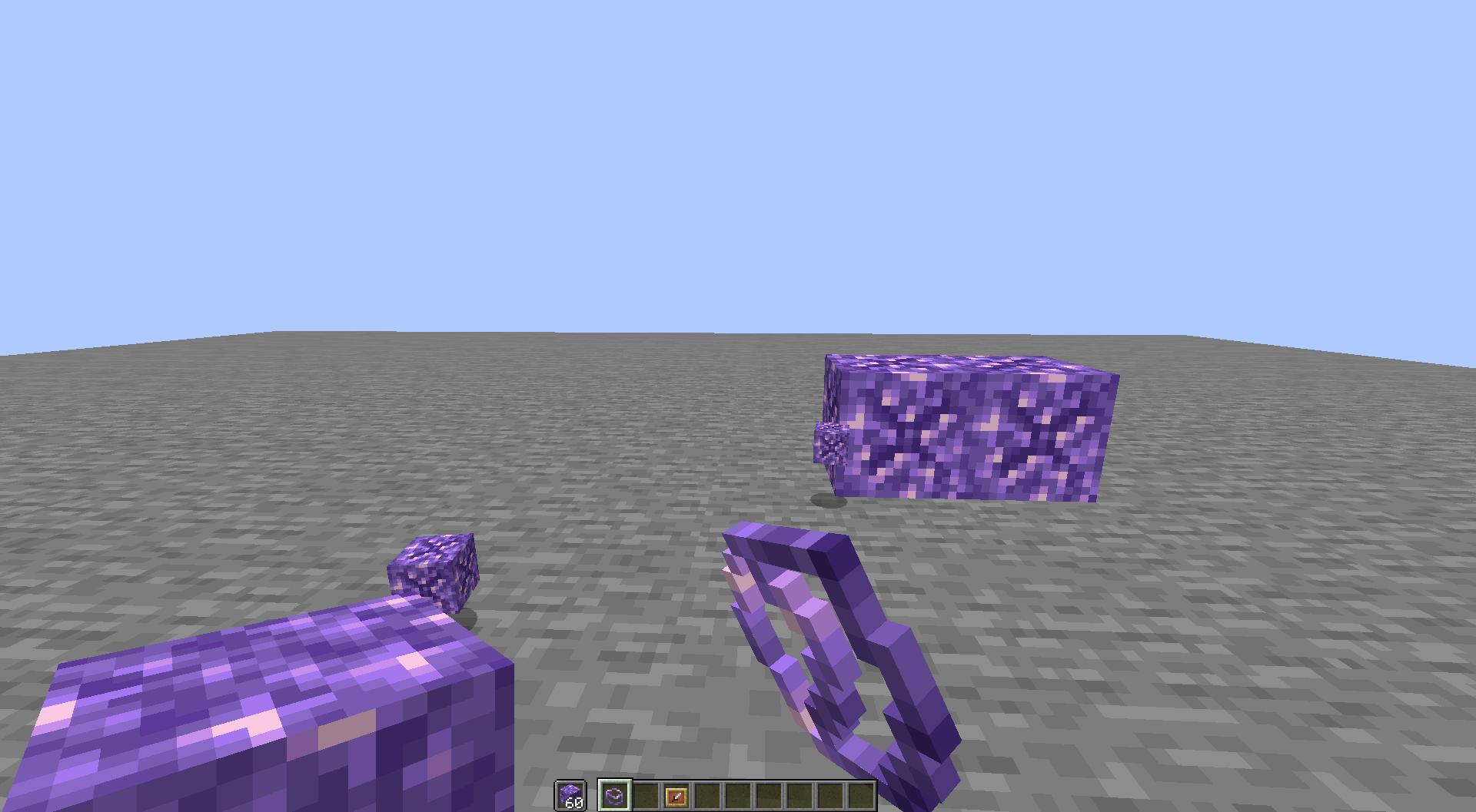 Take a ride click on budding amethysts, holding an amethyst block in your other hand to collect the block.