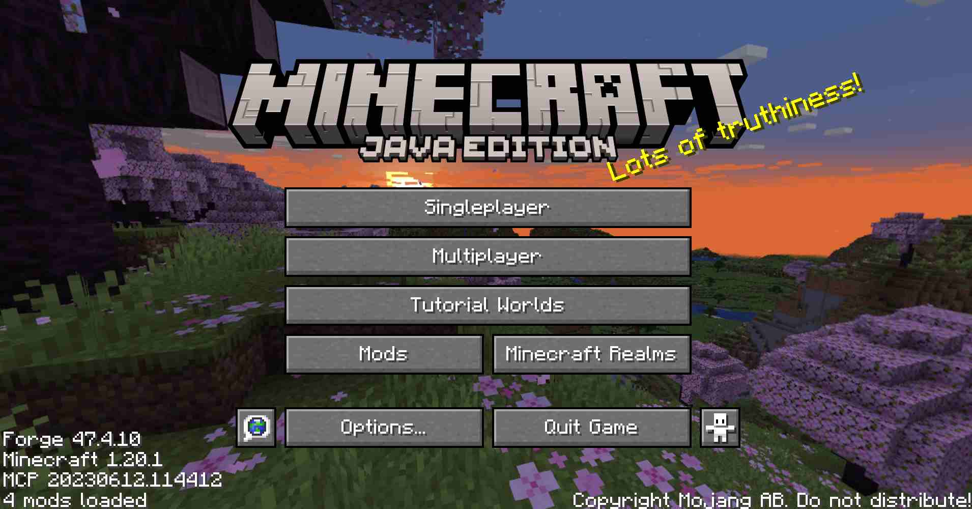 New main menu button