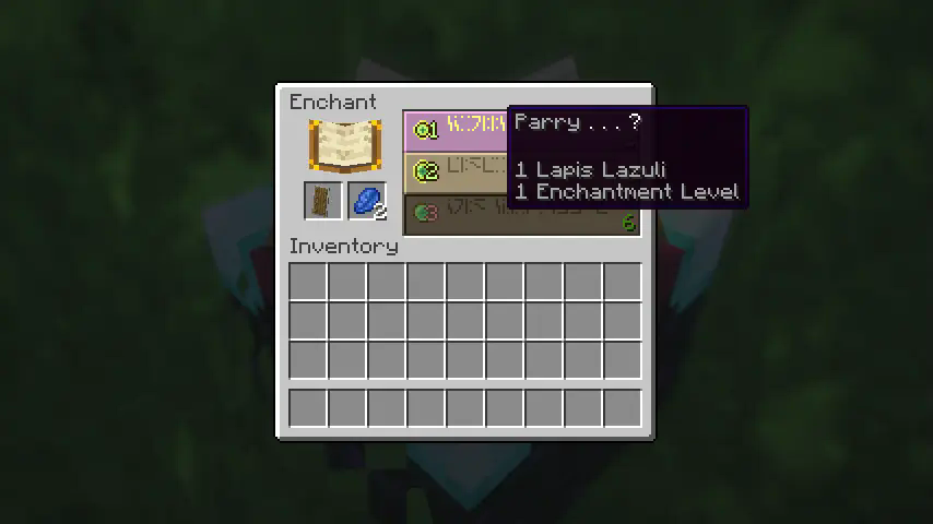 Image: A shield placed on an Enchanting Table